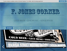 Tablet Screenshot of fjonescorner.com